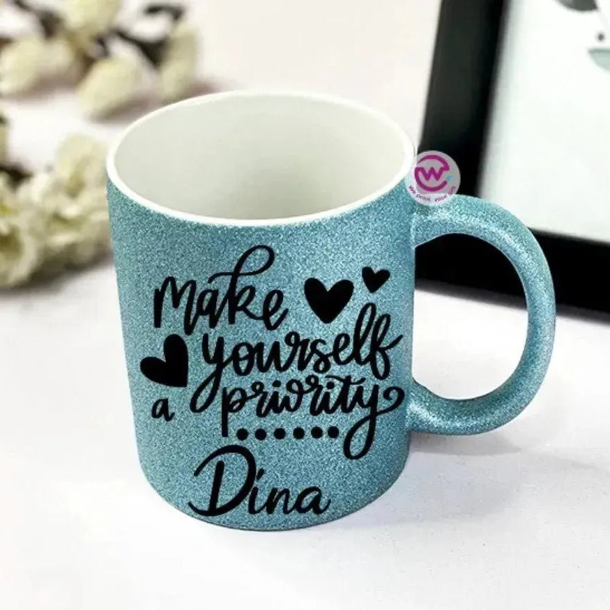 Glitter Mug - Inspirational Quotes C - WE PRINT