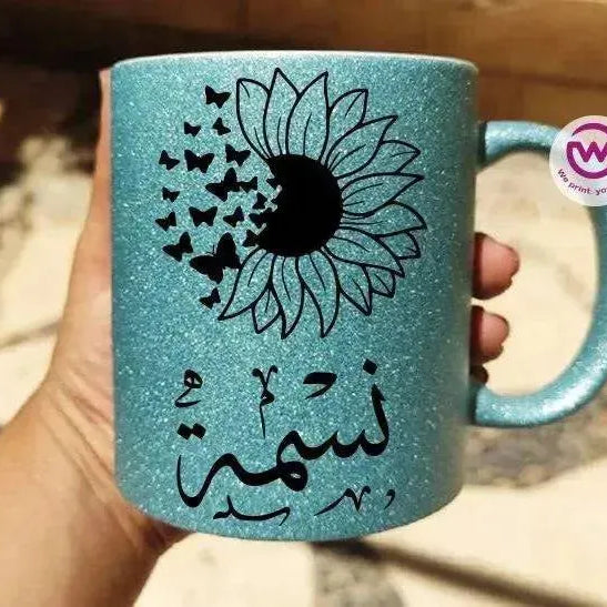 Glitter Mug -Names-A - WE PRINT