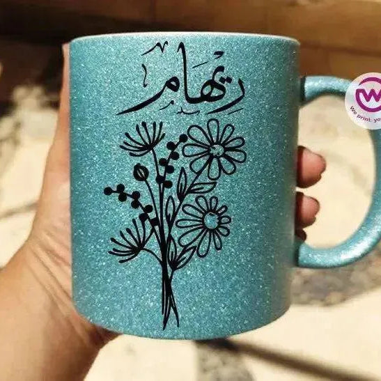 Glitter Mug -Names-A - WE PRINT