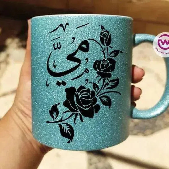 Glitter Mug -Names-A - WE PRINT