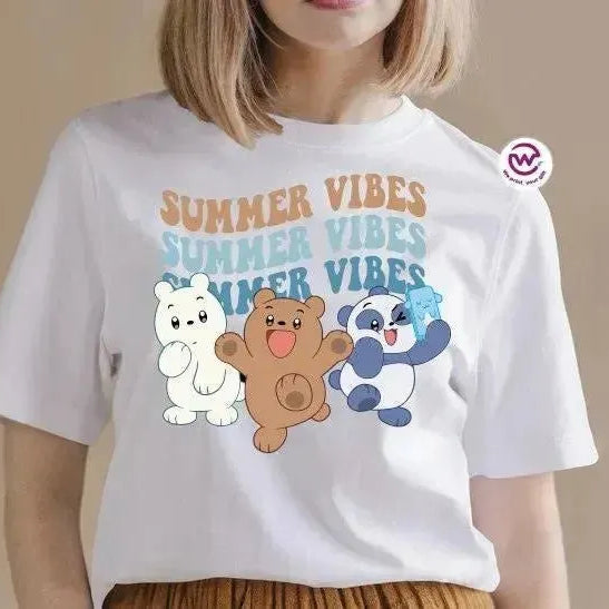 Half sleeve T-shirt-3 Bears - WE PRINT
