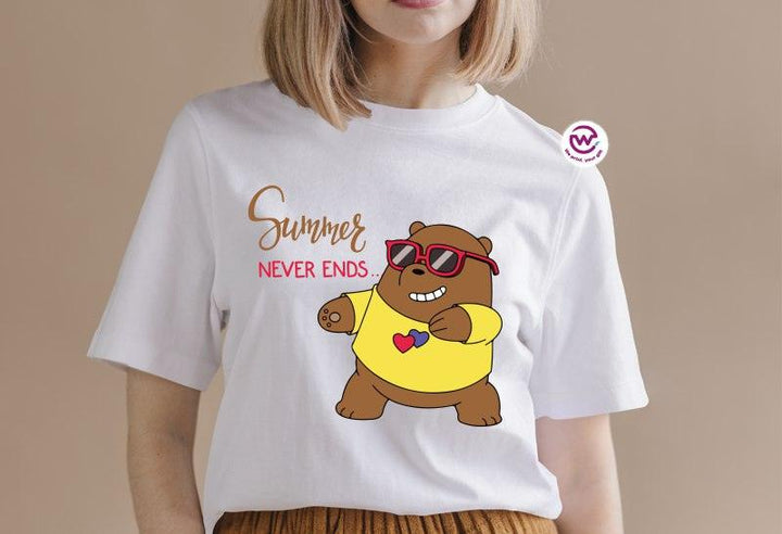 Half sleeve T-shirt-3 Bears - weprint.yourgift