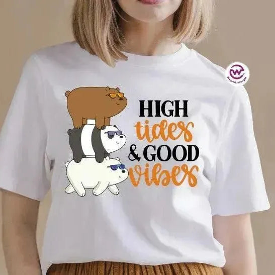 Half sleeve T-shirt-3 Bears - WE PRINT