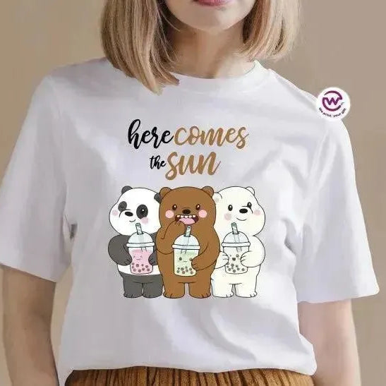Half sleeve T-shirt-3 Bears - WE PRINT