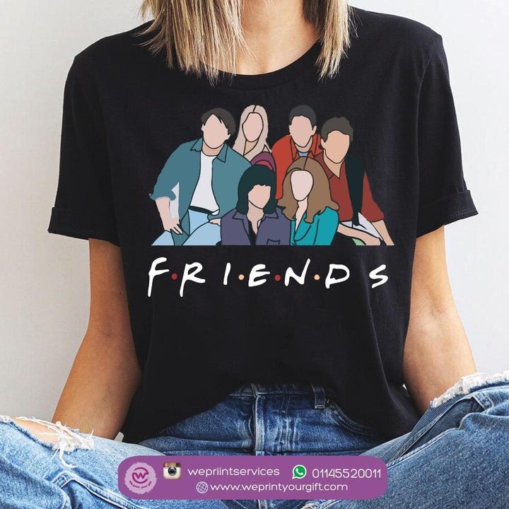 Half sleeve T-shirt- Friends - weprint.yourgift