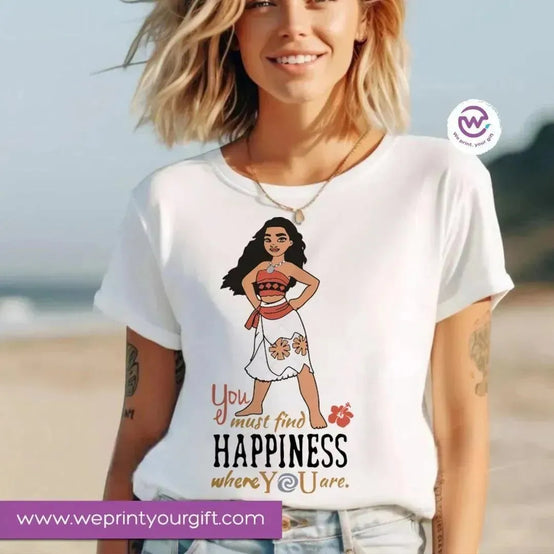 Half sleeve T-shirt- Moana - WE PRINT
