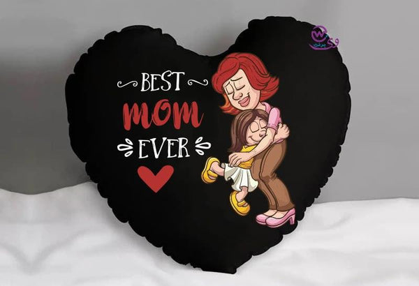 Heart Fabric Cushion -MOM - WE PRINT