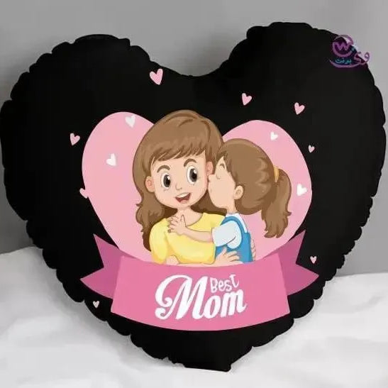 Heart Fabric Cushion -MOM - WE PRINT