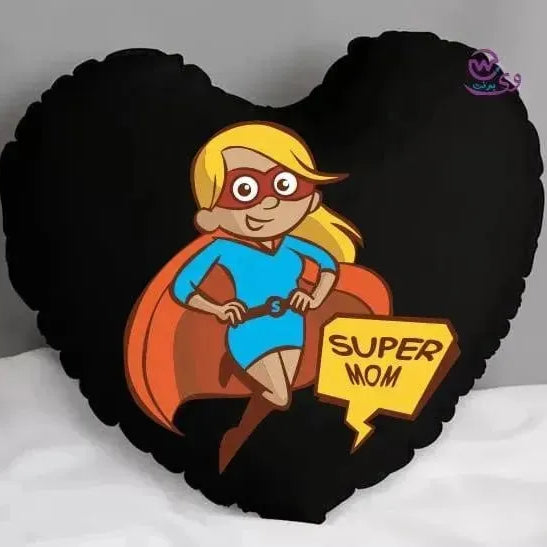 Heart Fabric Cushion -MOM - WE PRINT