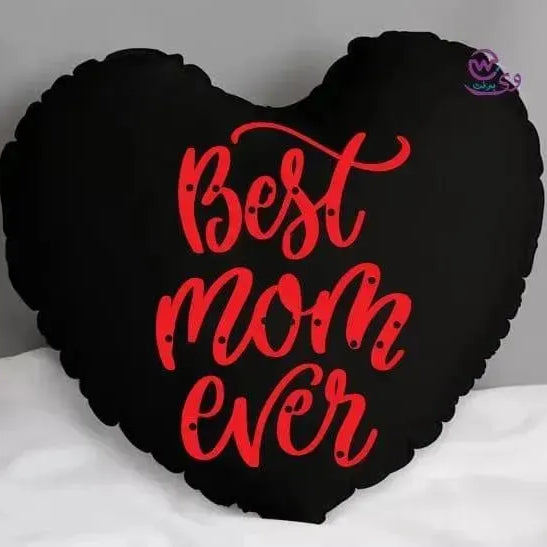 Heart Fabric Cushion -MOM - WE PRINT