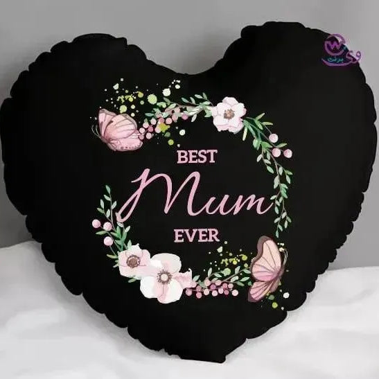 Heart Fabric Cushion -MOM - WE PRINT