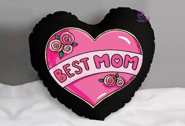 Heart Fabric Cushion -MOM - WE PRINT