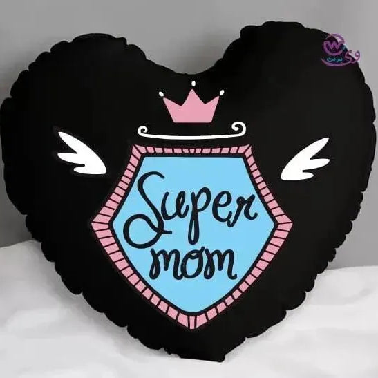 Heart Fabric Cushion -MOM - WE PRINT