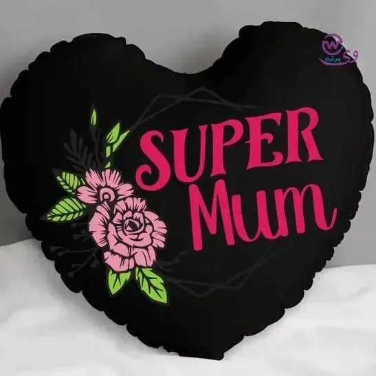 Heart Fabric Cushion -MOM - WE PRINT