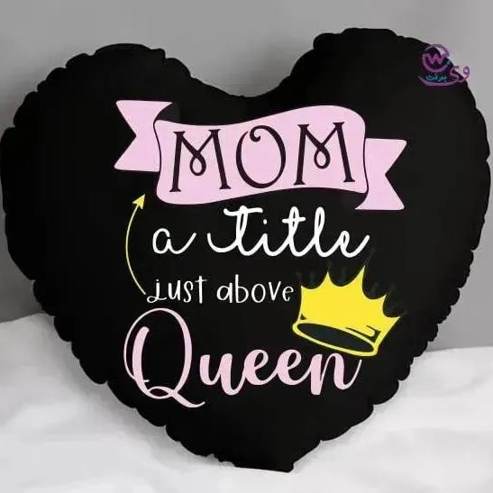 Heart Fabric Cushion -MOM - WE PRINT