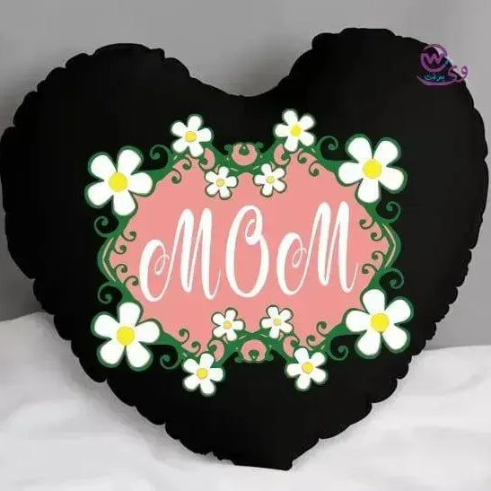 Heart Fabric Cushion -MOM - WE PRINT
