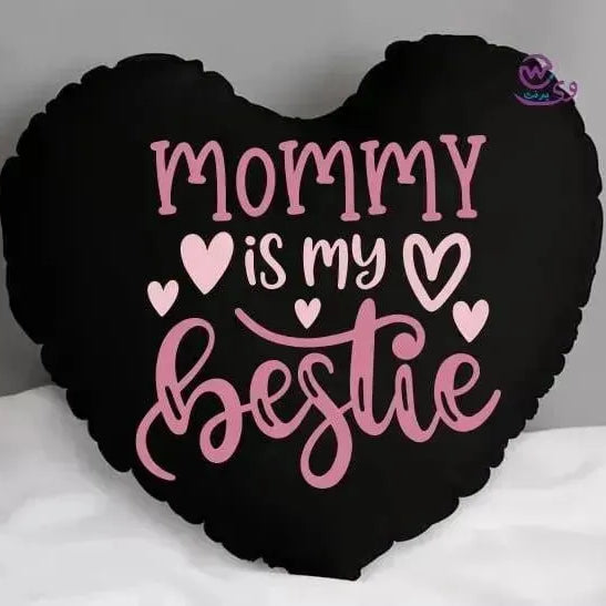 Heart Fabric Cushion -MOM - WE PRINT
