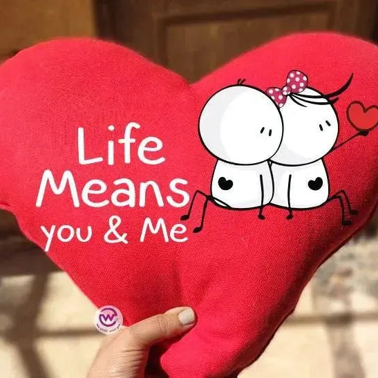 Heart Fabric Cushion - Valentine's Day 2 - WE PRINT