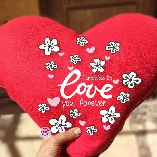 Heart Fabric Cushion - Valentine's Day 2 - WE PRINT