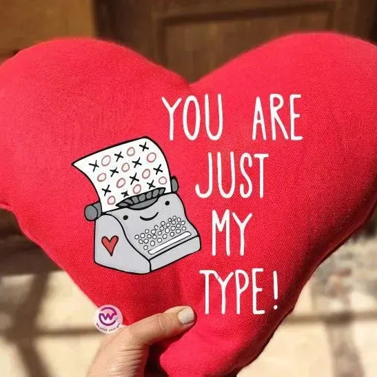 Heart Fabric Cushion - Valentine's Day 2 - WE PRINT