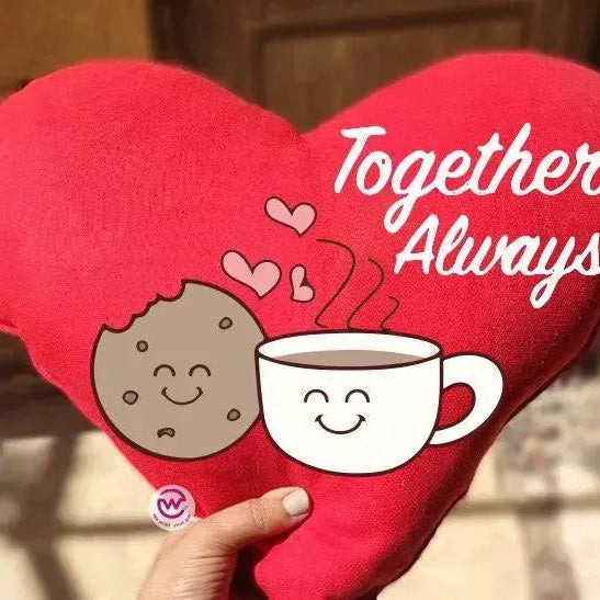 Heart Fabric Cushion - Valentine's Day 2 - WE PRINT