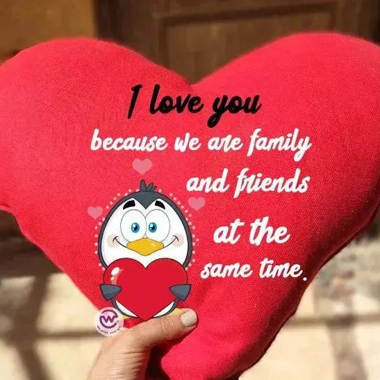 Heart Fabric Cushion - Valentine's Day 2 - WE PRINT