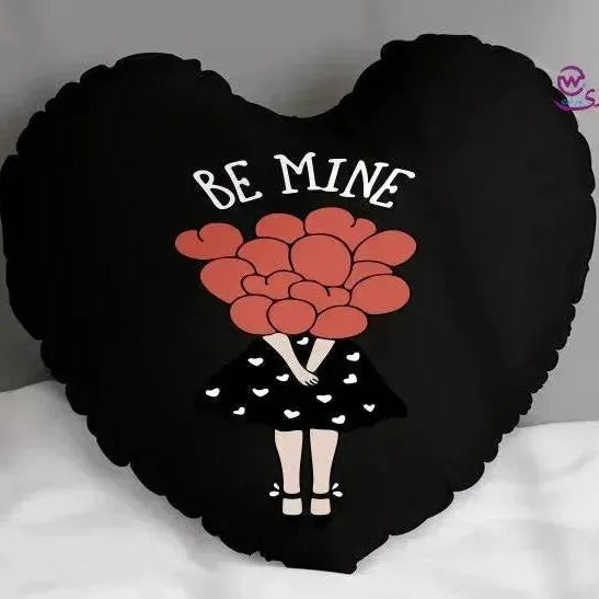 Heart Fabric Cushion - Valentine's Day- lOVE IS.. - WE PRINT