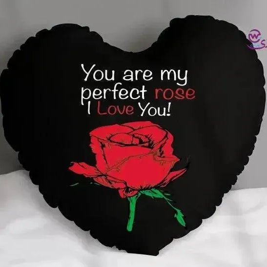 Heart Fabric Cushion - Valentine's Day- lOVE IS.. - WE PRINT