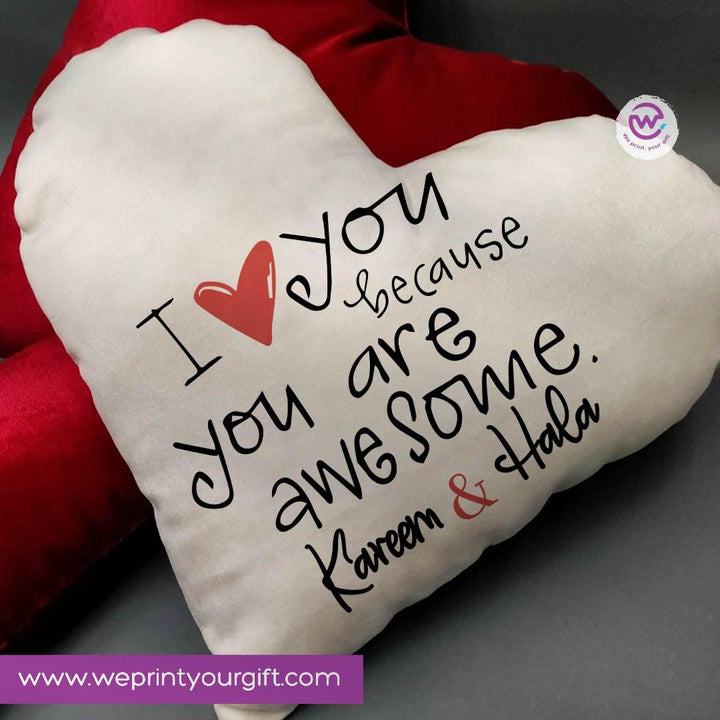 Heart Fabric Cushion - Valentine's Day - weprint.yourgift