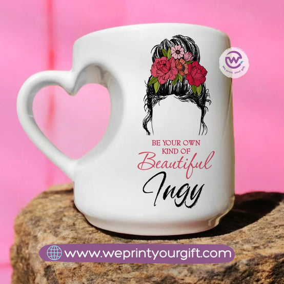 Heart Handle Mug- Arabic Quotes - WE PRINT