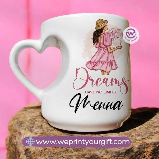 Heart Handle Mug- Arabic Quotes - WE PRINT