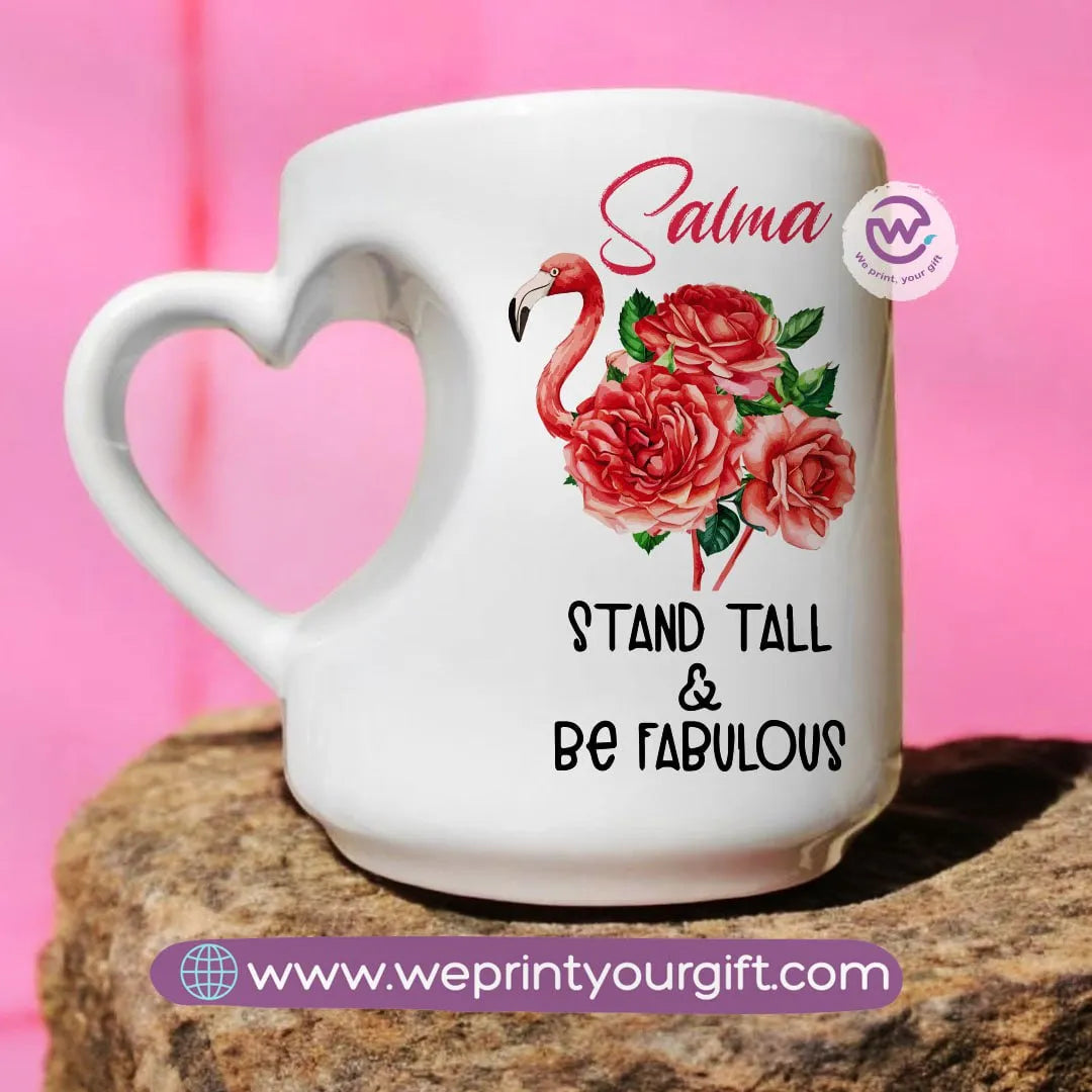 Heart Handle Mug- Arabic Quotes - WE PRINT