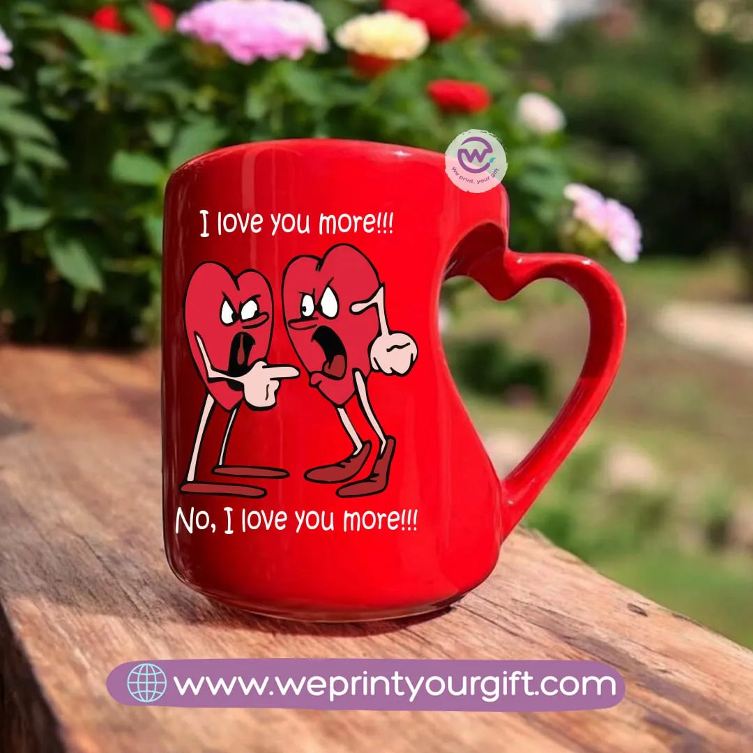 Heart Handle Mug- Valentine’s Designs - WE PRINT