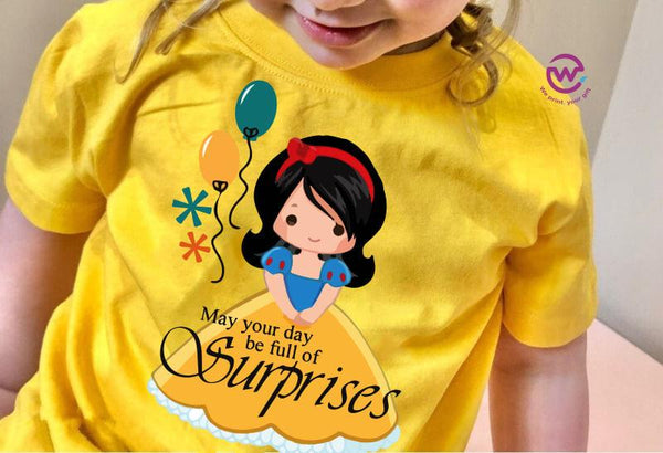 Kids half sleeve T-shirt - Disney Princess - weprint.yourgift