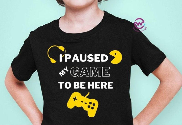 Kids half sleeve T-shirt - Gamers boys - weprint.yourgift