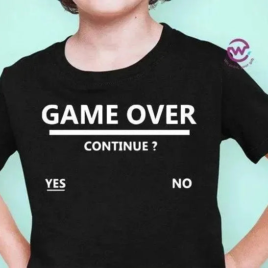 Kids half sleeve T-shirt - Gamers boys - WE PRINT