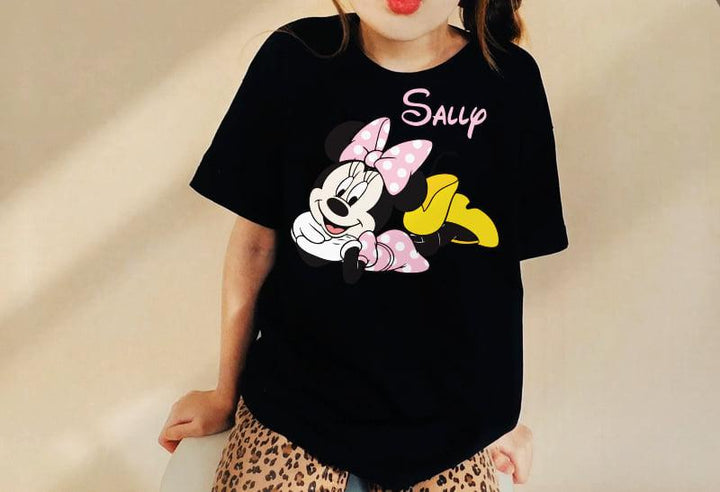 Kids half sleeve T-shirt - Minnie Mouse - weprint.yourgift