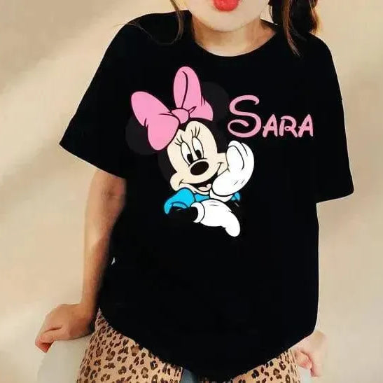 Kids half sleeve T-shirt -Minnie Mouse-A - WE PRINT