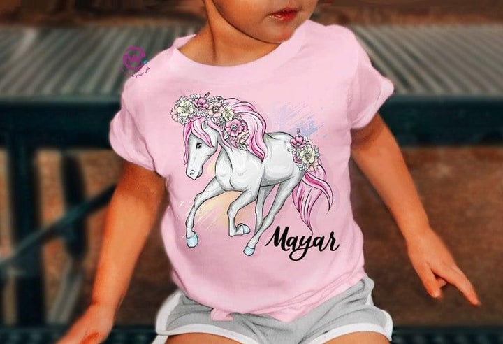 Kids half sleeve T-shirt - Unicorn - weprint.yourgift