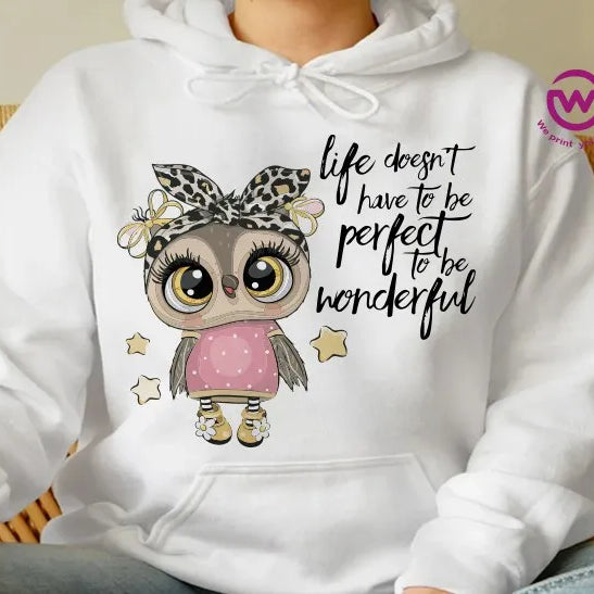 Kids hoodie-Cute Owl - WE PRINT