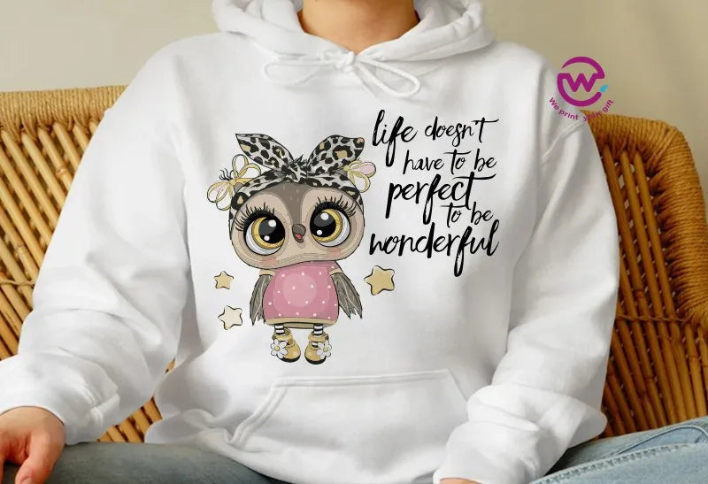 Kids hoodie-Cute Owl - WE PRINT