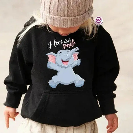 Kids Hoodie-Elephant - WE PRINT