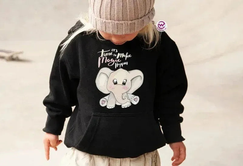 Kids Hoodie-Elephant - WE PRINT