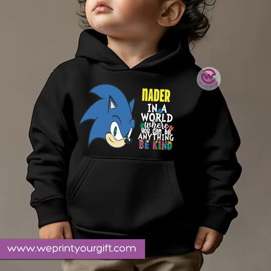 Kids Hoodie-Sonic - WE PRINT