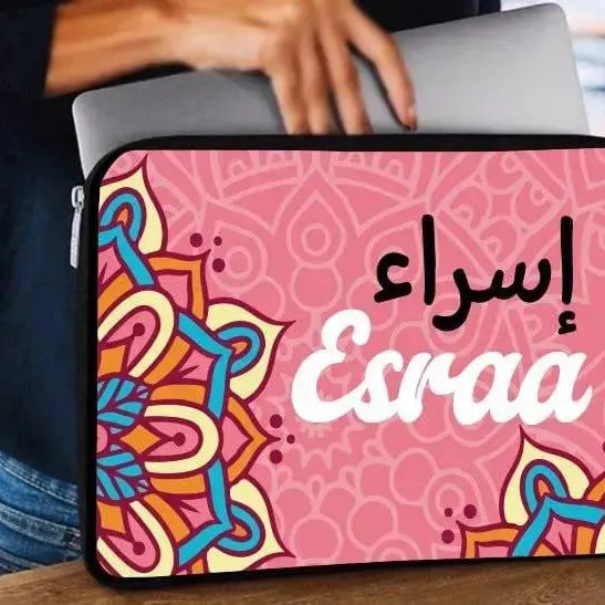Laptop Sleeve-Canvas-Boho -Names - WE PRINT