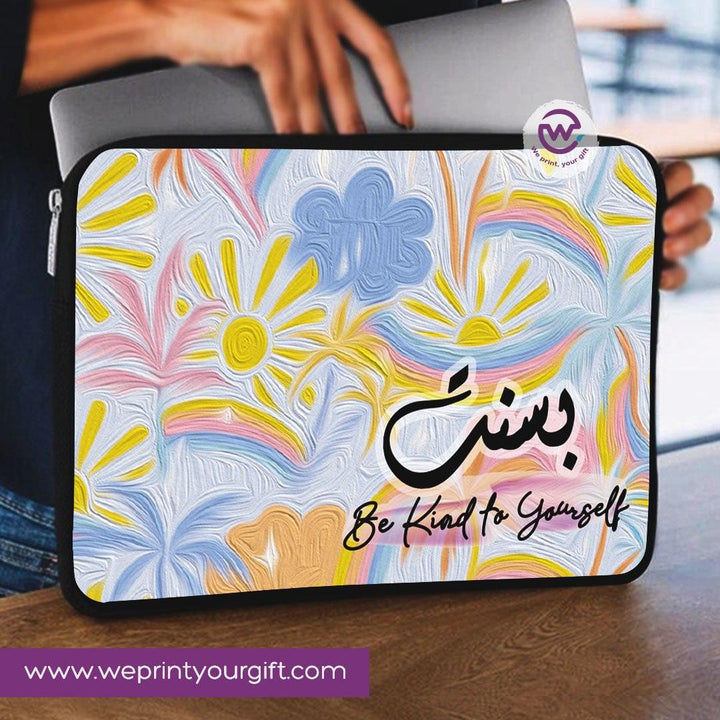 Laptop Sleeve-Canvas-Colorful Designs With Names - WE PRINT