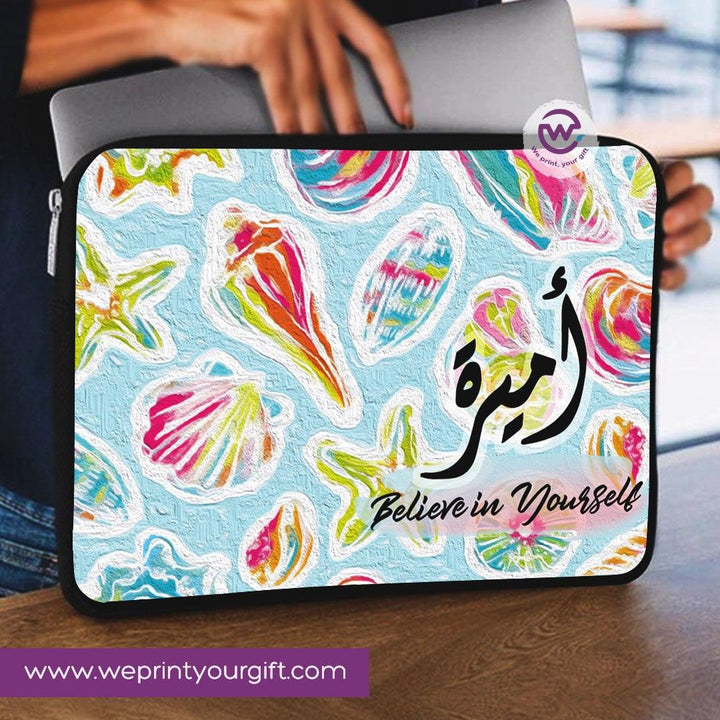 Laptop Sleeve-Canvas-Colorful Designs With Names - WE PRINT
