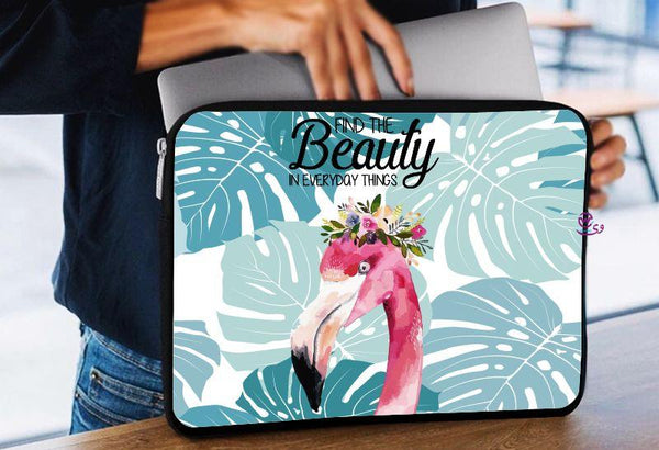 Laptop Sleeve-Canvas-Flamingo - weprint.yourgift