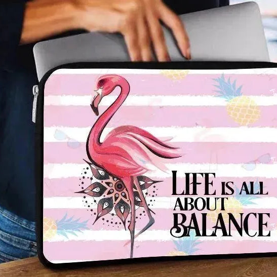 Laptop Sleeve-Canvas-Flamingo - WE PRINT