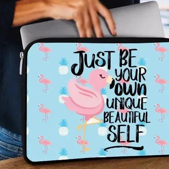 Laptop Sleeve-Canvas-Flamingo - WE PRINT